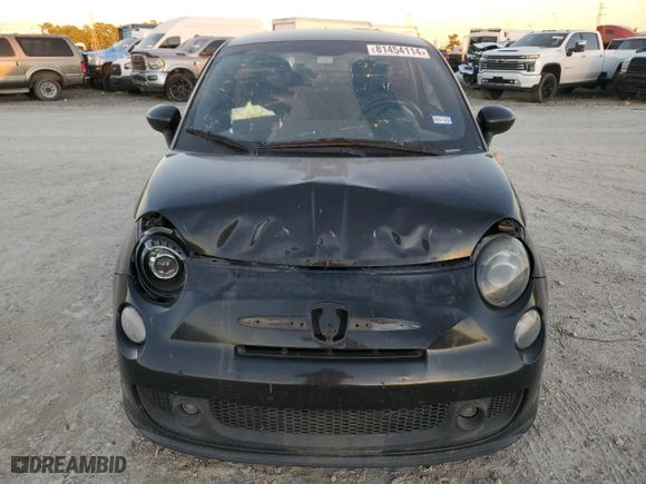 2013 FIAT 500 Turbo with VIN 3C3CFFHHXDT607237, listed as a Copart auction lot 81454114 with 0 mi miles and Salvage Title. Bid and sale history available at carsss.com. Image 5.