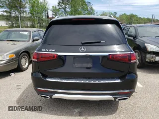 2020 Mercedes-Benz GLS 450 with VIN 4JGFF5KE9LA187456, listed as a Copart auction lot 46255613 with 49,592 mi miles and Salvage Title. Bid and sale history available at DreamBid. Image 6.