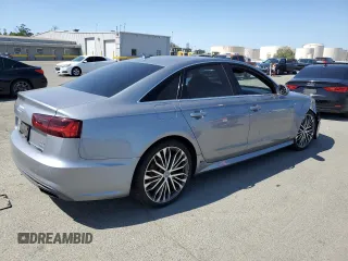 2016 Audi A6 Premium Plus with VIN WAUGFAFC9GN115615, listed as a Copart auction lot 55492445 with 121,509 mi miles and Salvage title. Bid and sale history available at DreamBid. Image 3.