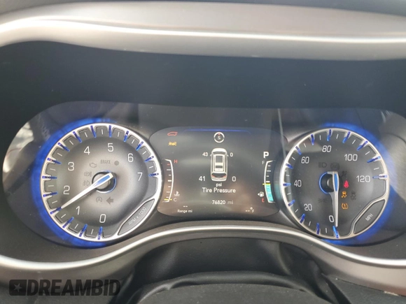 2021 Chrysler Pacifica Touring L with VIN 2C4RC1BG6PR597041, listed as a Copart auction lot 63331125 with 76,820 mi miles and Non repairable. Bid and sale history available at DreamBid. Image 9.