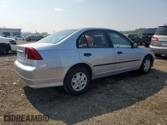 2004 Honda Civic VP with VIN 1HGES16314L008220, listed as a Copart auction lot 59743065 with 132,383 mi miles and Salvage title. Bid and sale history available at DreamBid. Image 3.