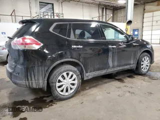 2014 Nissan Rogue S with VIN 5N1AT2MV5EC856022, listed as a Copart auction lot 44601055 with 95,637 mi miles and Salvage Title. Bid and sale history available at carsss.com. Image 3.