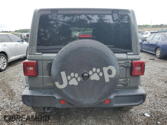2020 Jeep Wrangler Unlimited Freedom with VIN 1C4HJXDG0LW285901, listed as a Copart auction lot 52193555 with 63,823 mi miles and Salvage title. Bid and sale history available at DreamBid. Image 6.