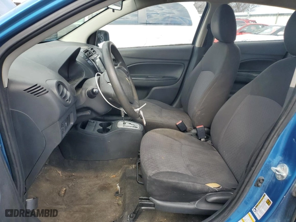 2018 Mitsubishi Mirage ES with VIN ML32A3HJ2JH015108, listed as a Copart auction lot 47008125 with 107,654 mi miles and Clean Title. Bid and sale history available at carsss.com. Image 7.