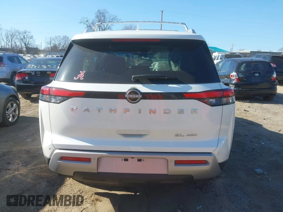 2024 Nissan Pathfinder SL z VIN 5N1DR3CC7RC310071, wystawiony jako IAAI lot #41660927 z przebiegiem 3 427 mil mil oraz . Historia ofert i sprzedaży dostępna na DreamBid. Obrazek 16.