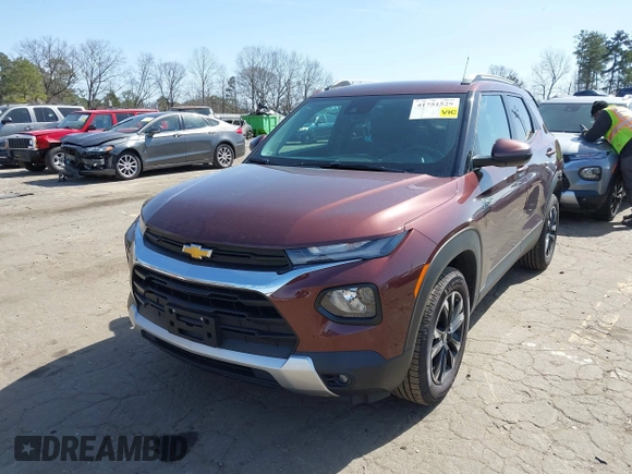 2022 Chevrolet TrailBlazer LT with VIN KL79MRSL9NB118077, listed as a IAAI auction lot 41751529 with 36,098 mi miles. Bid and sale history available at carsss.com. Image 17.