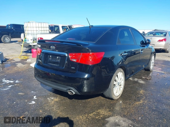 2012 Kia Forte SX with VIN KNAFW4A3XC5563571, listed as a IAAI auction lot 41590629 with 115,993 mi miles. Bid and sale history available at carsss.com. Image 4.