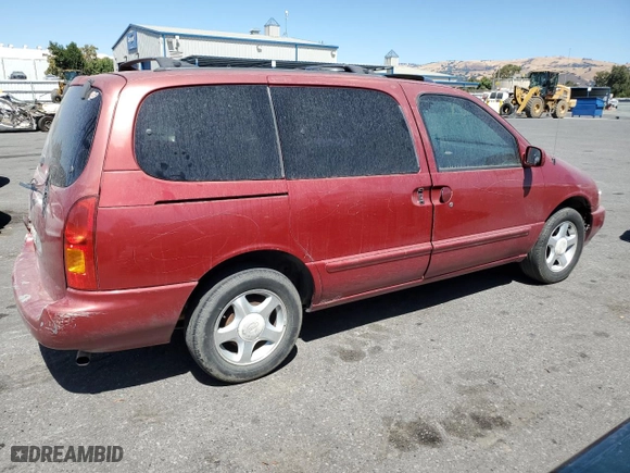 1999 Nissan Quest GXE with VIN 4N2XN11T1XD821204, listed as a Copart auction lot 69671334 with 171,887 mi miles and Salvage Title. Bid and sale history available at carsss.com. Image 3.