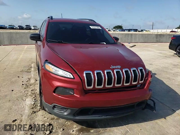 2016 Jeep Cherokee Sport with VIN 1C4PJLAB3GW287953, listed as a Copart auction lot 61077905 with 99,681 mi miles and Salvage title. Bid and sale history available at DreamBid. Image 14.