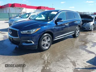 2020 Infiniti QX60 Luxe with VIN 5N1DL0MM5LC518335, listed as a IAAI auction lot 41599967 with 48,548 mi miles and . Bid and sale history available at DreamBid. Image 2.