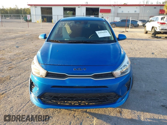 2022 Kia Rio S with VIN 3KPA25AD6NE483733, listed as a IAAI auction lot 41850498 with 50,035 mi miles and . Bid and sale history available at DreamBid. Image 12.