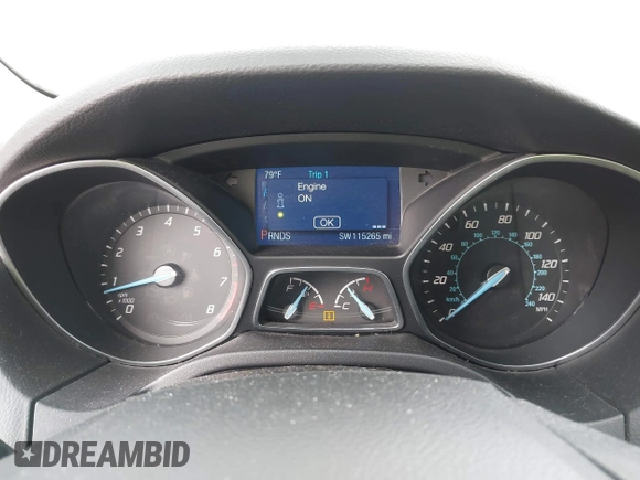 2014 Ford Focus SE with VIN 1FADP3K22EL325404, listed as a IAAI auction lot 42060162 with 115,265 mi miles. Bid and sale history available at carsss.com. Image 7.