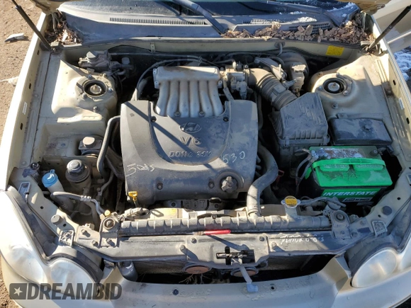 2003 Hyundai Sonata GLS with VIN KMHWF35H33A874765, listed as a Copart auction lot 43804495 with 168,242 mi miles and Salvage Title. Bid and sale history available at carsss.com. Image 12.