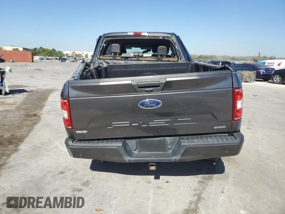 2018 Ford F-150 XL with VIN 1FTEX1CP1JKF14915, listed as a Copart auction lot 49766955 with 96,539 mi miles and Salvage Title. Bid and sale history available at carsss.com. Image 6.