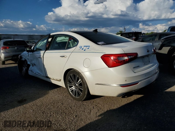 2015 Kia Cadenza Premium with VIN KNALN4D74F5172280, listed as a Copart auction lot 69117414 with 0 mi miles and Salvage Title. Bid and sale history available at carsss.com. Image 2.