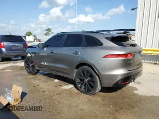 2018 Jaguar F-Pace S with VIN SADCM2FV5JA288307, listed as a Copart auction lot 63465915 with 76,619 mi miles and Salvage title. Bid and sale history available at DreamBid. Image 2.
