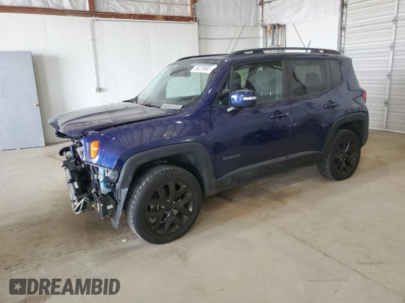 2017 Jeep Renegade Altitude with VIN ZACCJBBBXHPG41828, listed as a Copart auction lot 58229695 with 67,776 mi miles and Salvage title. Bid and sale history available at DreamBid. Image 1.