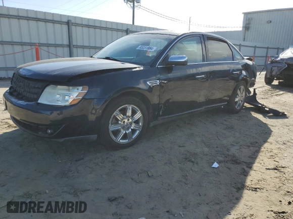 2008 Ford Taurus Limited with VIN 1FAHP25W68G183341, listed as a Copart auction lot 85331884 with 143,424 mi miles and Salvage Title. Bid and sale history available at carsss.com. Image 1.