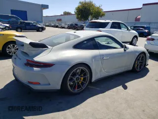 2018 Porsche 911 GT3 with VIN WP0AC2A95JS177170, listed as a Copart auction lot 60147504 with 7,925 mi miles and Clean Title. Bid and sale history available at DreamBid. Image 3.