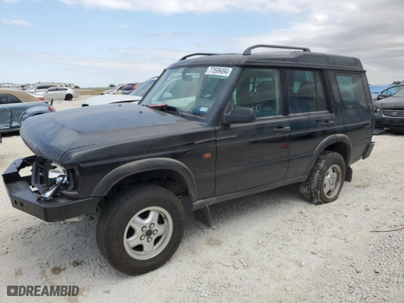 2000 Land Rover Discovery Series II w/Cloth with VIN SALTY1543YA277439, listed as a Copart auction lot 77599494 with 0 mi miles and Salvage Title. Bid and sale history available at carsss.com. Image 1.
