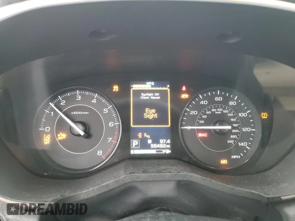 2018 Subaru Impreza Premium z VIN 4S3GTAD62J3709314, wystawiony jako Copart lot #59881165 z przebiegiem 56 482 mil mil oraz Szkoda całkowita • Salvage title. Historia ofert i sprzedaży dostępna na DreamBid. Obrazek 9.