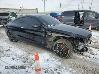2018 Mercedes-Benz C 43 AMG with VIN WDDWJ6EB2JF658850, listed as a Copart auction lot 45236975 with 106,784 mi miles and Salvage Title. Bid and sale history available at DreamBid. Image 4.