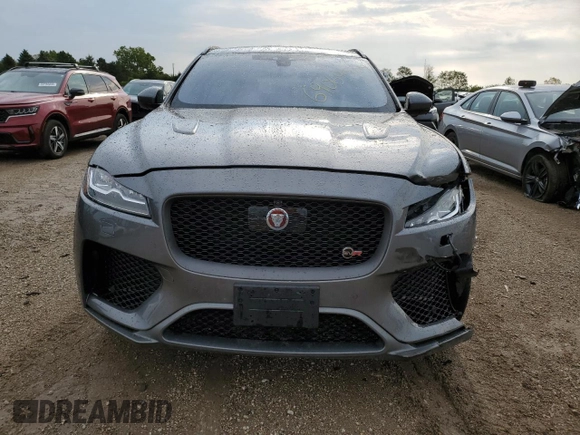 2019 Jaguar F-Pace SVR with VIN SADCZ2EEXKA608452, listed as a Copart auction lot 69069534 with 51,252 mi miles and Salvage title. Bid and sale history available at DreamBid. Image 5.