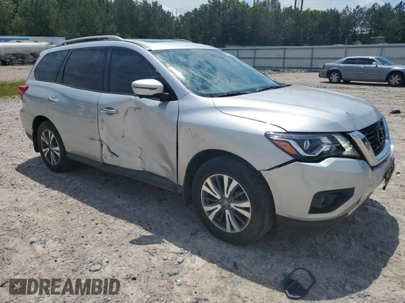 2017 Nissan Pathfinder SL with VIN 5N1DR2MN7HC650880, listed as a Copart auction lot 56006025 with 74,945 mi miles and Salvage title. Bid and sale history available at DreamBid. Image 4.