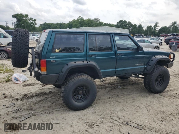 1997 Jeep Cherokee SE with VIN 1J4FJ28S2VL553709, listed as a Copart auction lot 63340974 with 154,029 mi miles and Clean Title. Bid and sale history available at carsss.com. Image 3.