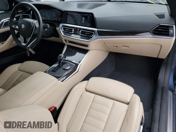 2021 BMW 4 Series 430i z VIN WBA53AP06MCF79573, wystawiony jako Copart lot #59136805 z przebiegiem 43 446 mil mil oraz Szkoda całkowita • Salvage title. Historia ofert i sprzedaży dostępna na DreamBid. Obrazek 8.