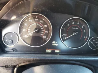 2014 BMW 3 Series 335i with VIN WBA3A9C51EF477933, listed as a Copart auction lot 80443554 with 53,927 mi miles and Salvage Title. Bid and sale history available at carsss.com. Image 9.