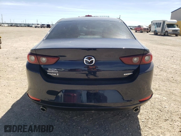 2025 Mazda 3 S with VIN 3MZBPAAM6SM455847, listed as a Copart auction lot 50470785 with Not Provided miles and Salvage Title. Bid and sale history available at DreamBid. Image 6.