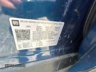 2021 Chevrolet Equinox LT with VIN 3GNAXJEV6ML378169, listed as a Copart auction lot 60899005 with 98,349 mi miles and Clean title. Bid and sale history available at DreamBid. Image 10.