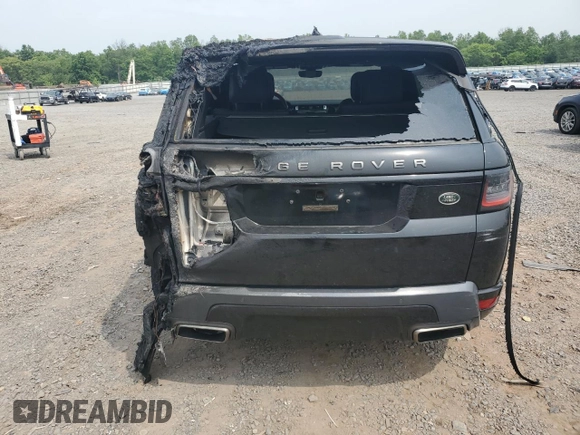 2022 Land Rover Range Rover Sport HSE Silver Edition with VIN SALWR2SU8NA218435, listed as a Copart auction lot 61110485 with 35,416 mi miles and Salvage title. Bid and sale history available at DreamBid. Image 6.