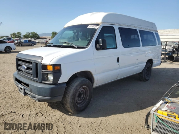 2008 Ford Econoline Cargo Commercial with VIN 1FTNS24W58DA22932, listed as a Copart auction lot 53193794 with Not Provided miles and Salvage Title. Bid and sale history available at DreamBid. Image 1.