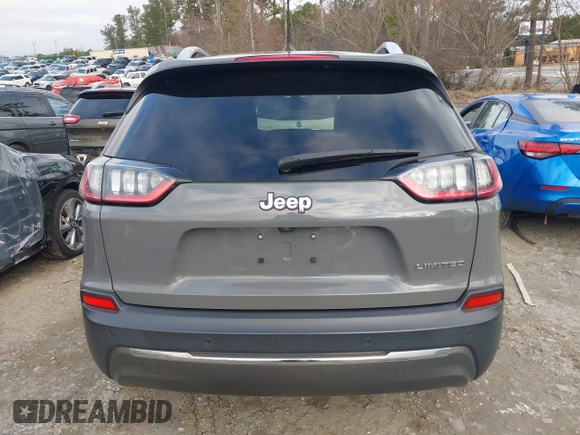 2020 Jeep Cherokee Limited with VIN 1C4PJLDBXLD502858, listed as a IAAI auction lot 41148184 with 73,509 mi miles. Bid and sale history available at carsss.com. Image 16.
