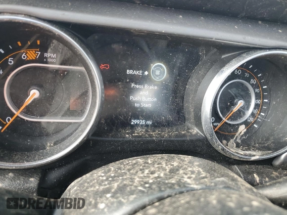 2023 Jeep Wrangler Willys with VIN 1C4HJXDN9PW509722, listed as a Copart auction lot 53980855 with 29,935 mi miles and Salvage title. Bid and sale history available at DreamBid. Image 9.
