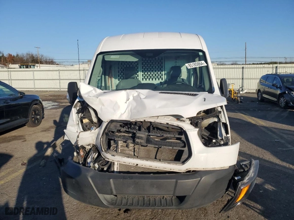 2019 Ford Transit Van with VIN 1FTYE2CM1KKB36255, listed as a Copart auction lot 85185864 with NaN miles and Salvage Title. Bid and sale history available at carsss.com. Image 5.