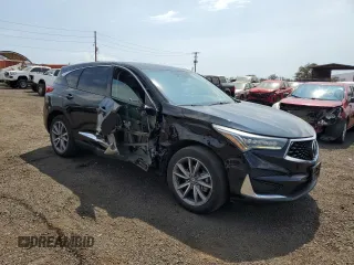 2020 Acura RDX Technology with VIN 5J8TC1H58LL002061, listed as a Copart auction lot 51176745 with 57,037 mi miles and Salvage title. Bid and sale history available at DreamBid. Image 4.