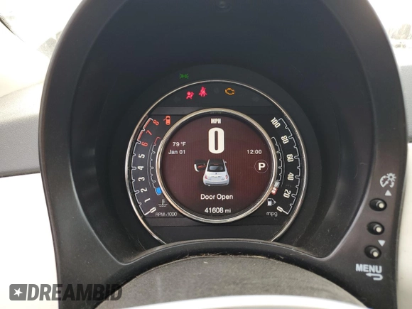 2017 FIAT 500 Pop z VIN 3C3CFFLR7HT700559, wystawiony jako Copart lot #78802434 z przebiegiem 41 608 mil mil oraz Szkoda całkowita • Salvage title. Historia ofert i sprzedaży dostępna na DreamBid. Obrazek 9.