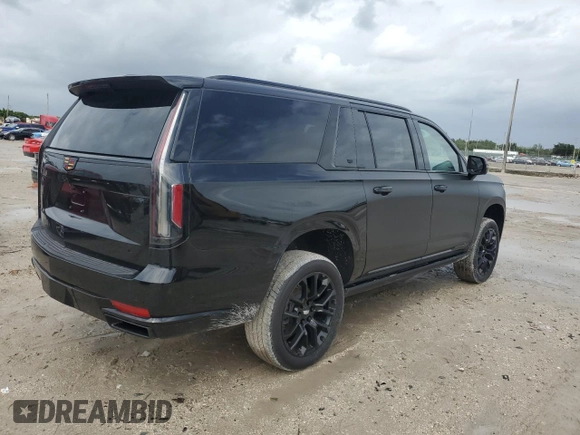 2022 Cadillac Escalade ESV Sport Platinum with VIN 1GYS4RKL7NR141315, listed as a Copart auction lot 74219824 with 50,588 mi miles and Salvage title. Bid and sale history available at DreamBid. Image 3.