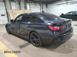 2021 BMW 3 Series M340i xDrive with VIN 3MW5U9J00M8B50888, listed as a Copart auction lot 83747584 with 35,951 mi miles and Salvage Title. Bid and sale history available at carsss.com. Image 2.