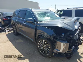 2023 Hyundai Palisade Calligraphy z VIN KM8R74GEXPU517333, wystawiony jako IAAI lot #41990503 z przebiegiem 41 560 mil mil oraz . Historia ofert i sprzedaży dostępna na DreamBid. Obrazek 1.