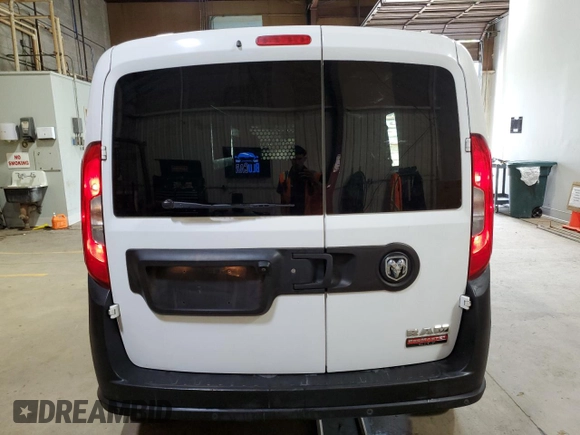 2016 Ram ProMaster City Cargo Tradesman with VIN ZFBERFAT5G6A99290, listed as a Copart auction lot 59734355 with 297,240 mi miles and Clean title. Bid and sale history available at DreamBid. Image 6.