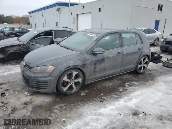 2016 Volkswagen Golf GTI SE with VIN 3VW5T7AU9GM051721, listed as a Copart auction lot 46469375 with 154,734 mi miles and Salvage Title. Bid and sale history available at carsss.com. Image 1.