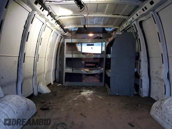 2019 Chevrolet Express Cargo Van with VIN 1GCWGBFP2K1182089, listed as a Copart auction lot 83420944 with 148,415 mi miles and Salvage Title. Bid and sale history available at carsss.com. Image 10.