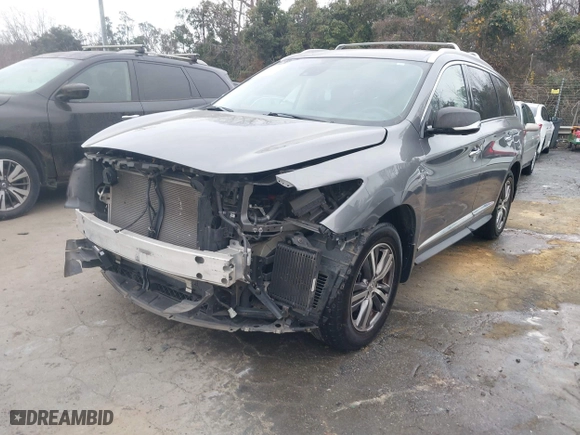 2019 Infiniti QX60 PURE with VIN 5N1DL0MM8KC569052, listed as a IAAI auction lot 41172254 with 85,993 mi miles. Bid and sale history available at carsss.com. Image 18.