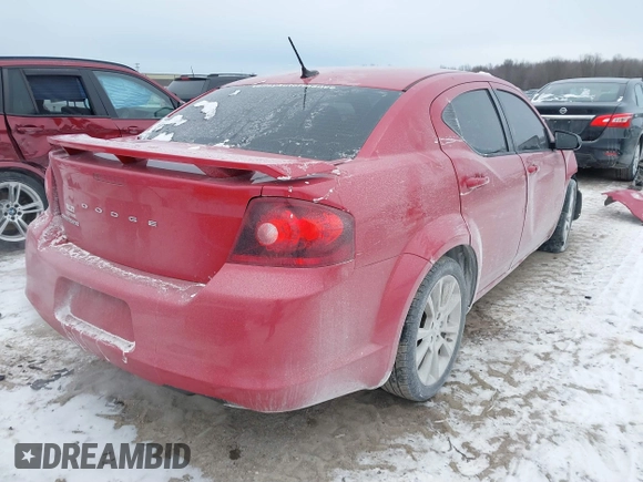 2012 Dodge Avenger SE with VIN 1C3CDZAG9CN280630, listed as a IAAI auction lot 41385099 with 123,878 mi miles and . Bid and sale history available at DreamBid. Image 4.