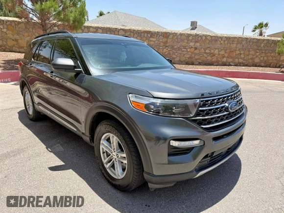 2020 Ford Explorer XLT z VIN 1FMSK8DH5LGB74302, wystawiony jako Copart lot #58030415 z przebiegiem 127 161 mil mil oraz Szkoda całkowita • Salvage title. Historia ofert i sprzedaży dostępna na DreamBid. Obrazek 1.