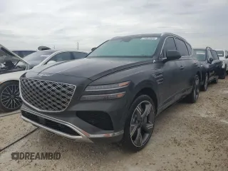 2025 Genesis GV80 Prestige with VIN KMUHEESC7SU212962, listed as a Copart auction lot 75023334 with Not Provided miles and Salvage Title. Bid and sale history available at DreamBid. Image 1.